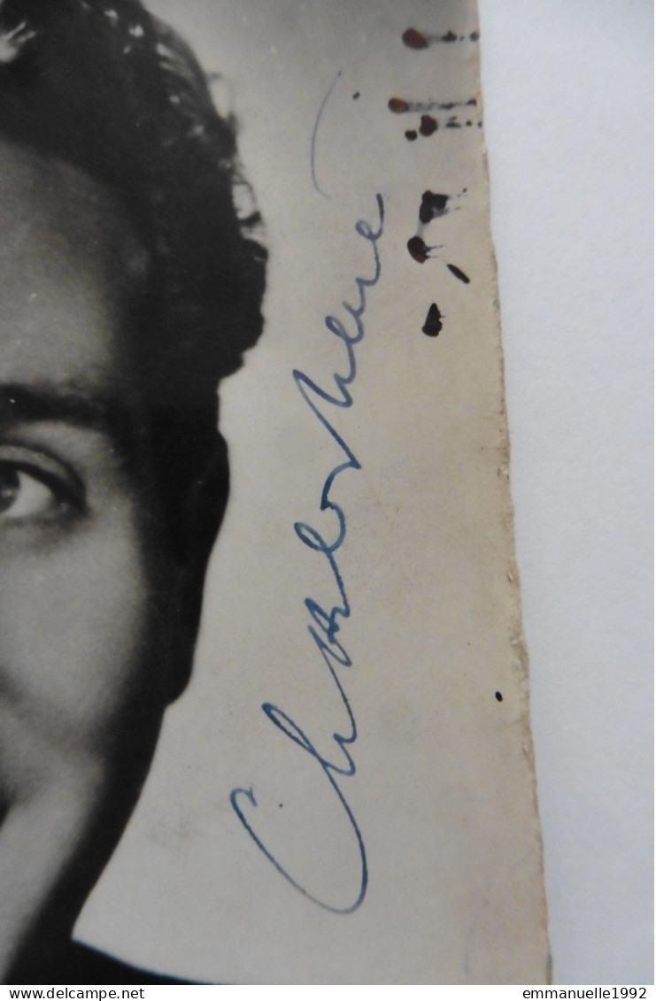 CPA Photo Signée Dédicace Autographe Chanteur Charles Trenet 1943 Studio Harcourt - Singers & Musicians