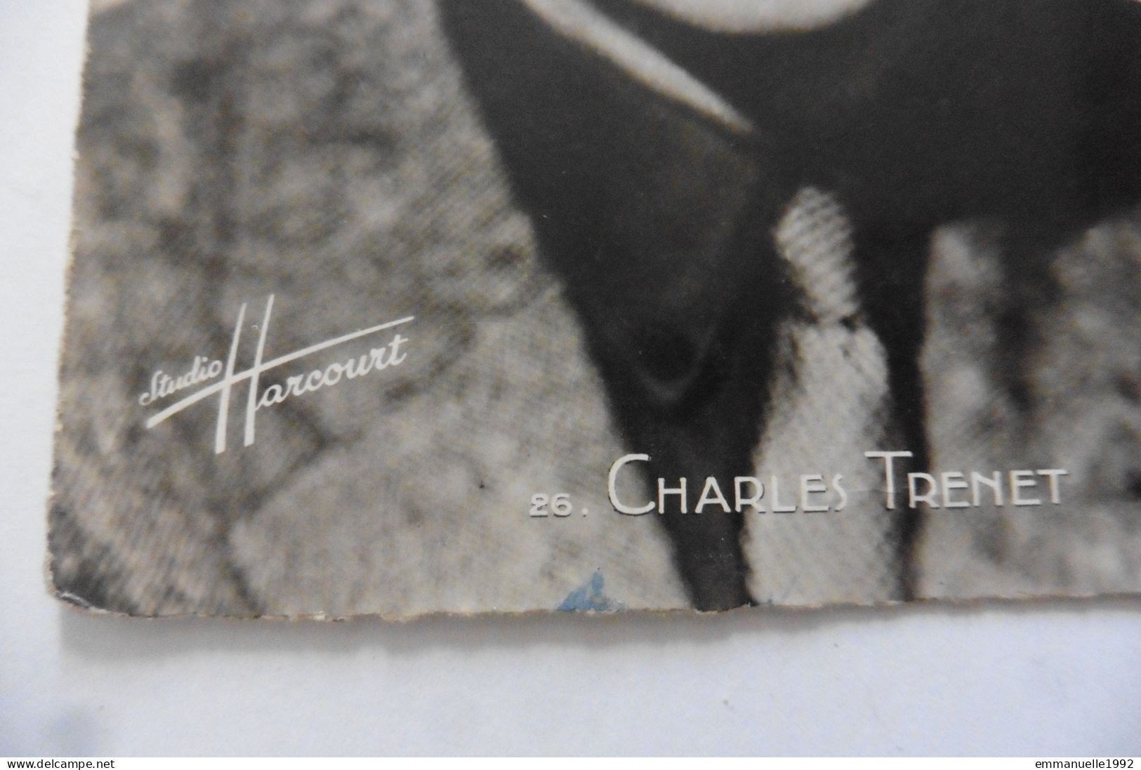 CPA Photo Signée Dédicace Autographe Chanteur Charles Trenet 1943 Studio Harcourt - Singers & Musicians