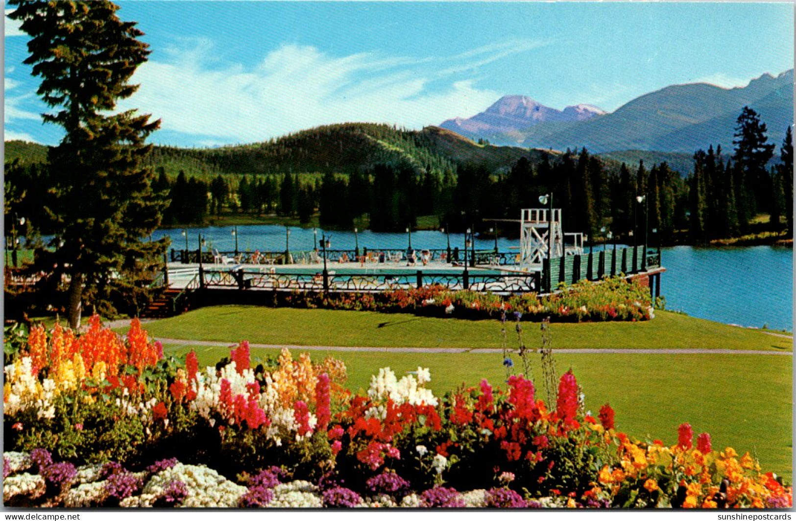 Canada Jasper Park Lodge Swimming Pool And Lac Beauvert - Jasper