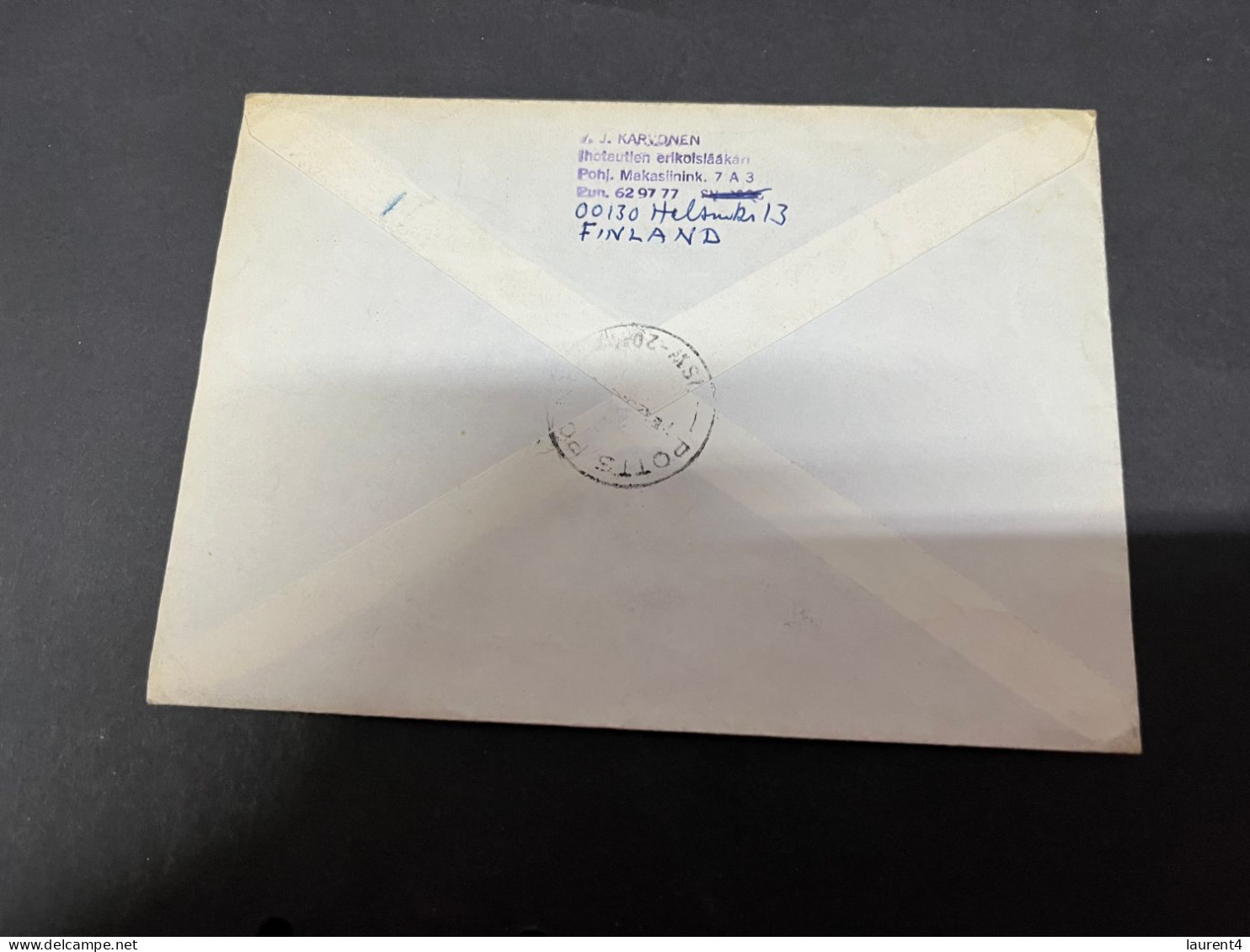 9-9-2023 (4 T 39) Finland Letter Posted Registered To Australia (1976) - Storia Postale