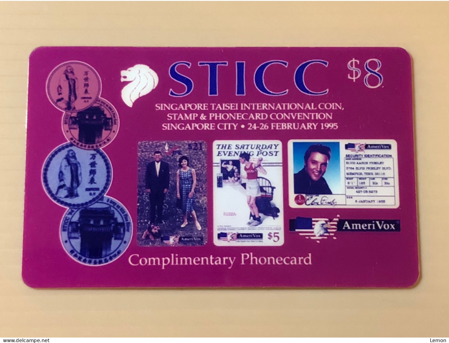 Mint USA UNITED STATES America Prepaid Telecard Phonecard, STICC Complimentary SAMPLE CARD(EX888), Set Of 1 Mint Card - Collections