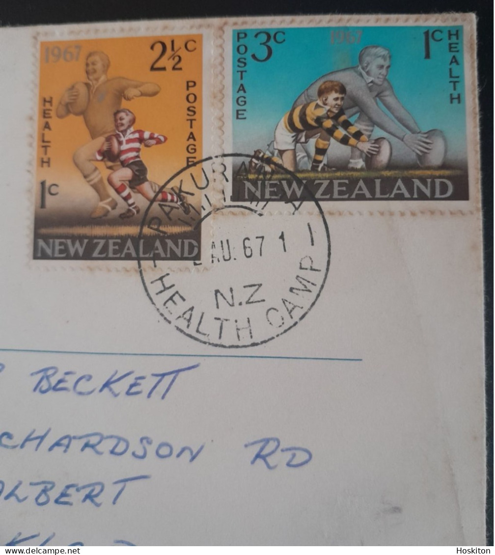 3 Aug 1966,2 Aug 1967 Pair Health Stamps Maintain Health Camps - Brieven En Documenten