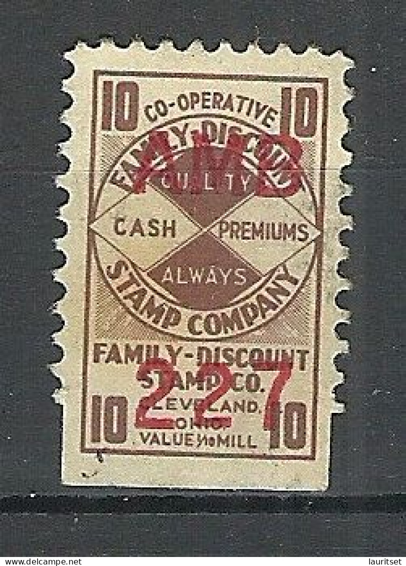 USA Community Family Discount Stamp Cleveland (*) Mint No Gum - Non Classificati