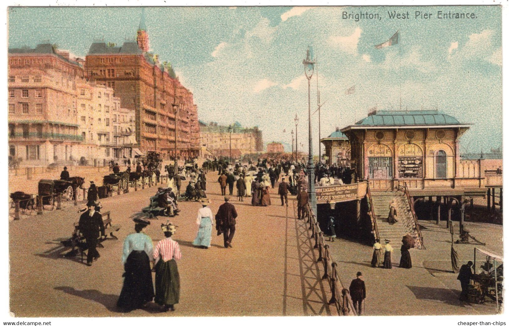 BRIGHTON - West Pier Entrance - H.J. Smith - Brighton