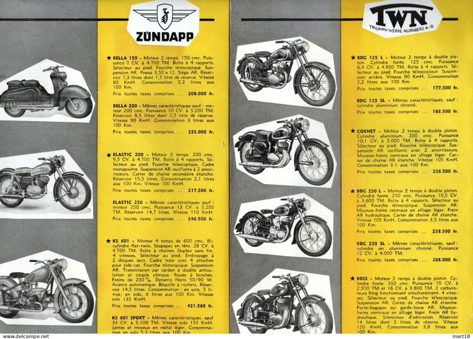 Pub - Moto - Hall De La Moto - Zundapp, Triumph, Bing, Steil, Peugeot, Terrot - - Moto