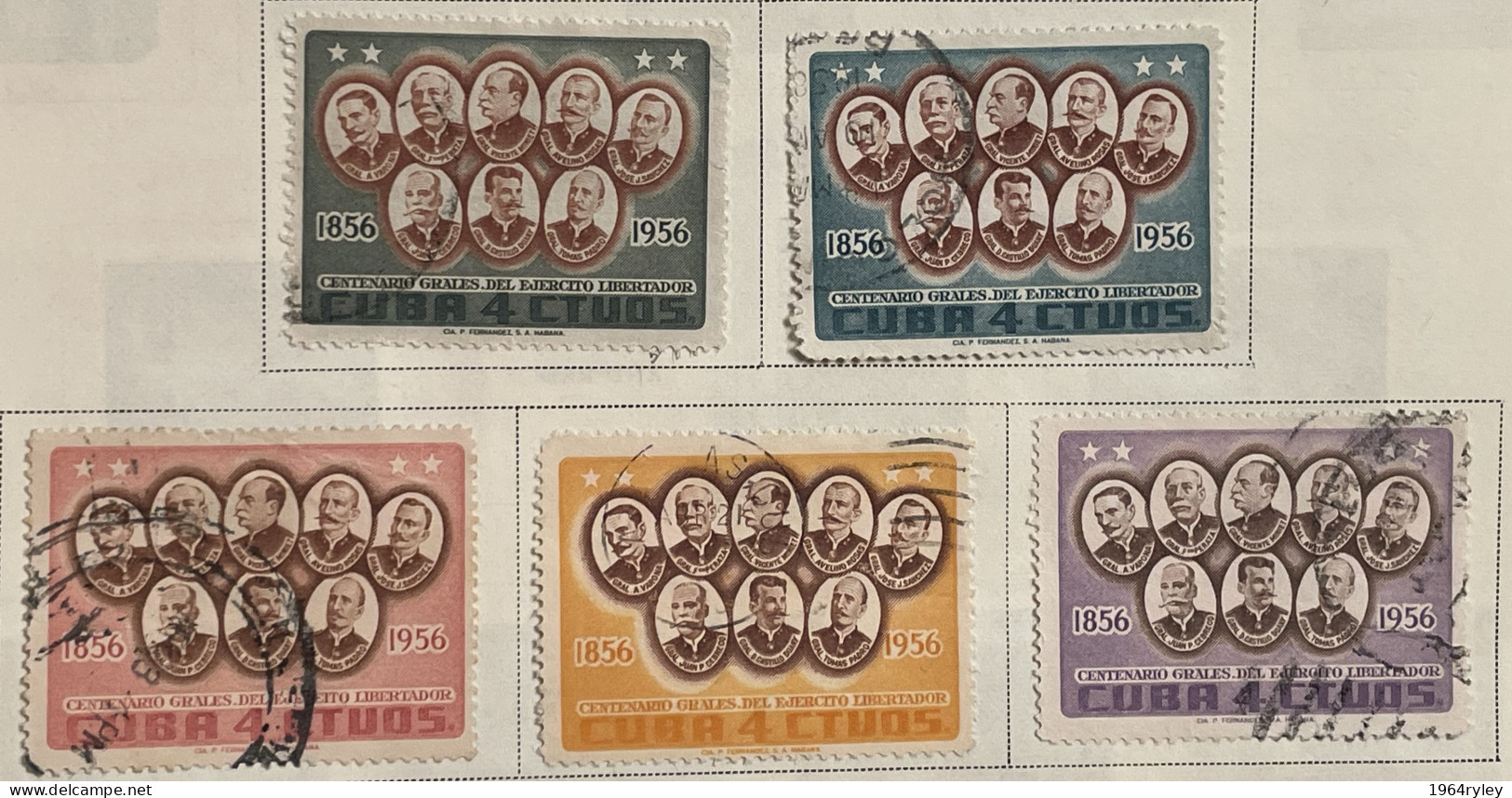 CUBA  - (0) - 1957 - # 577/581 - Usati