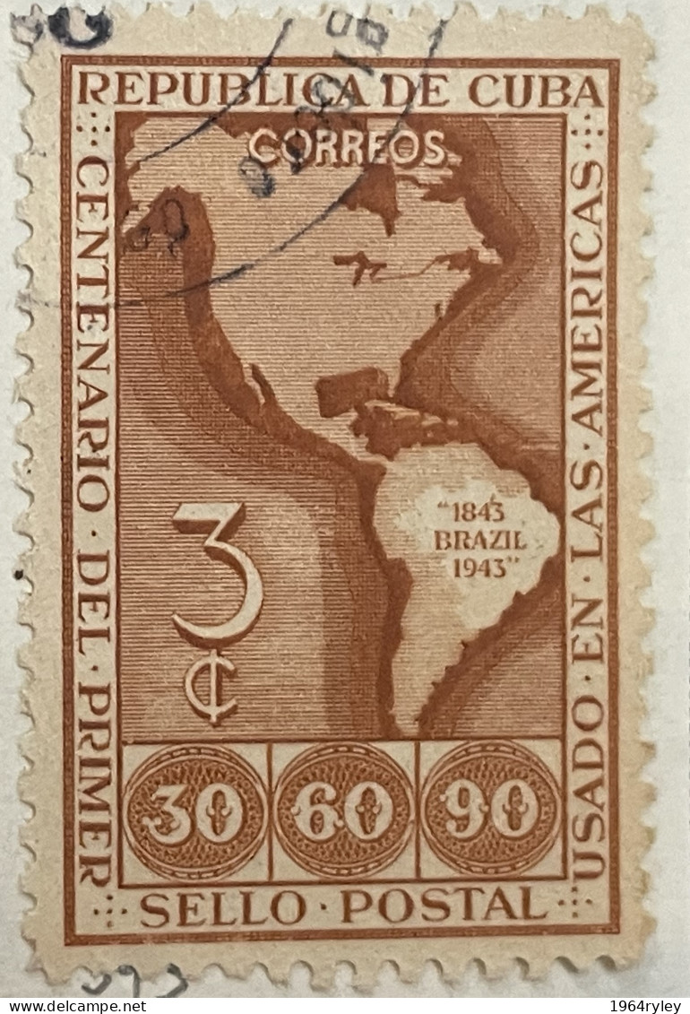 CUBA  - (0) - 1944 - # 393 - Used Stamps