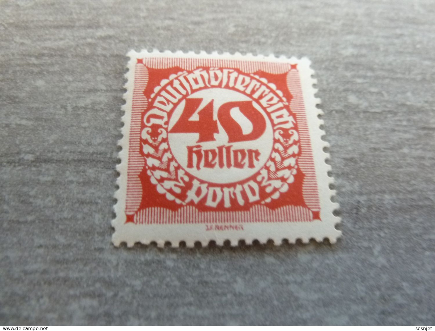 Deutsche Osterreich - Porto - 40 Heller - Rouge - Non Oblitéré - Année 1908 - - Fiscaux