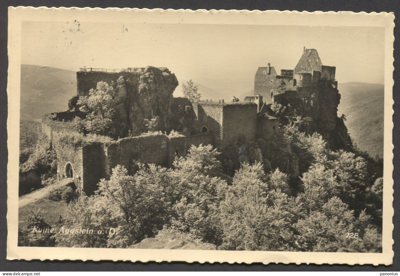 AGGSTEIN RUINE  AUSTRIA, OLD PC - Melk