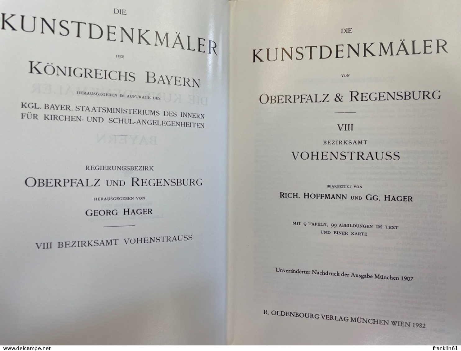 Die Kunstdenkmäler Von Oberpfalz & [und] Regensburg; Teil 8., Bezirksamt Vohenstrauss. - Architectuur