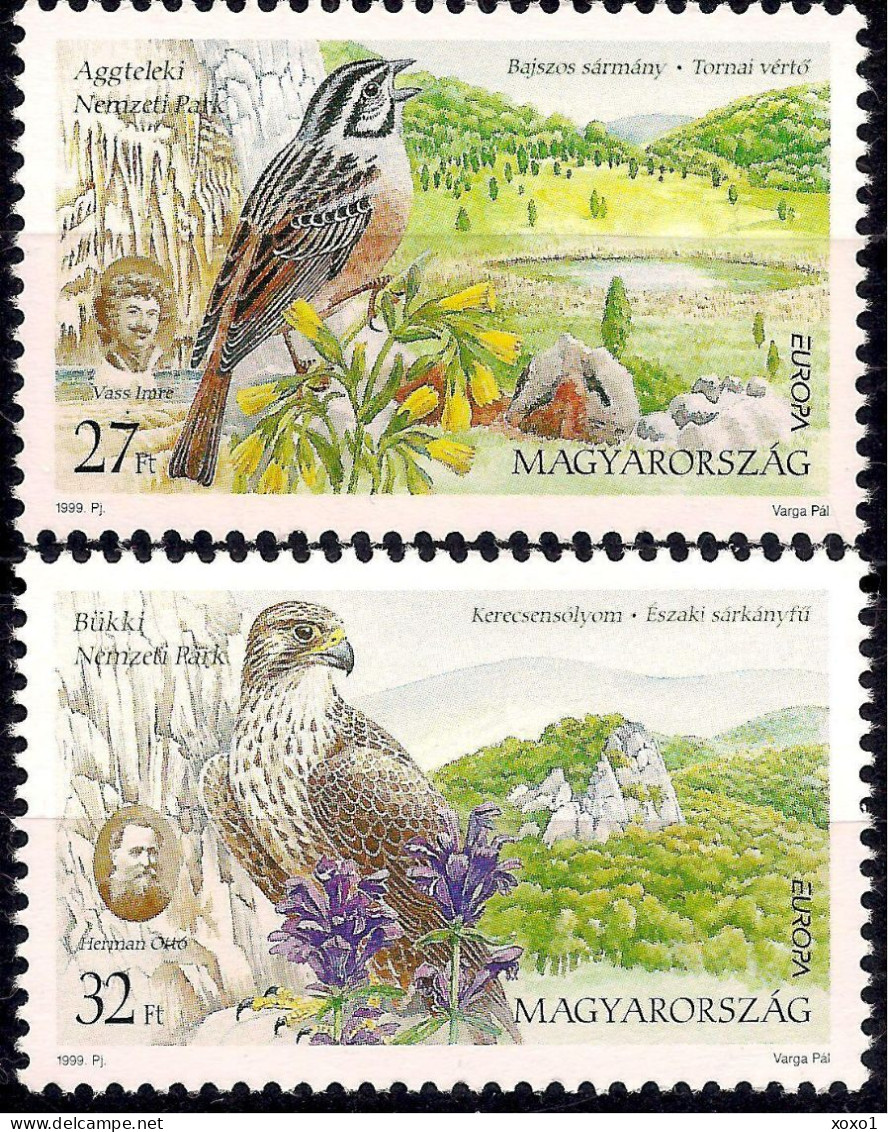 Hungary 1999 MiNr. 4549 - 4550 Ungarn National Parks Birds 2v MNH** 6.50 € - Aigles & Rapaces Diurnes