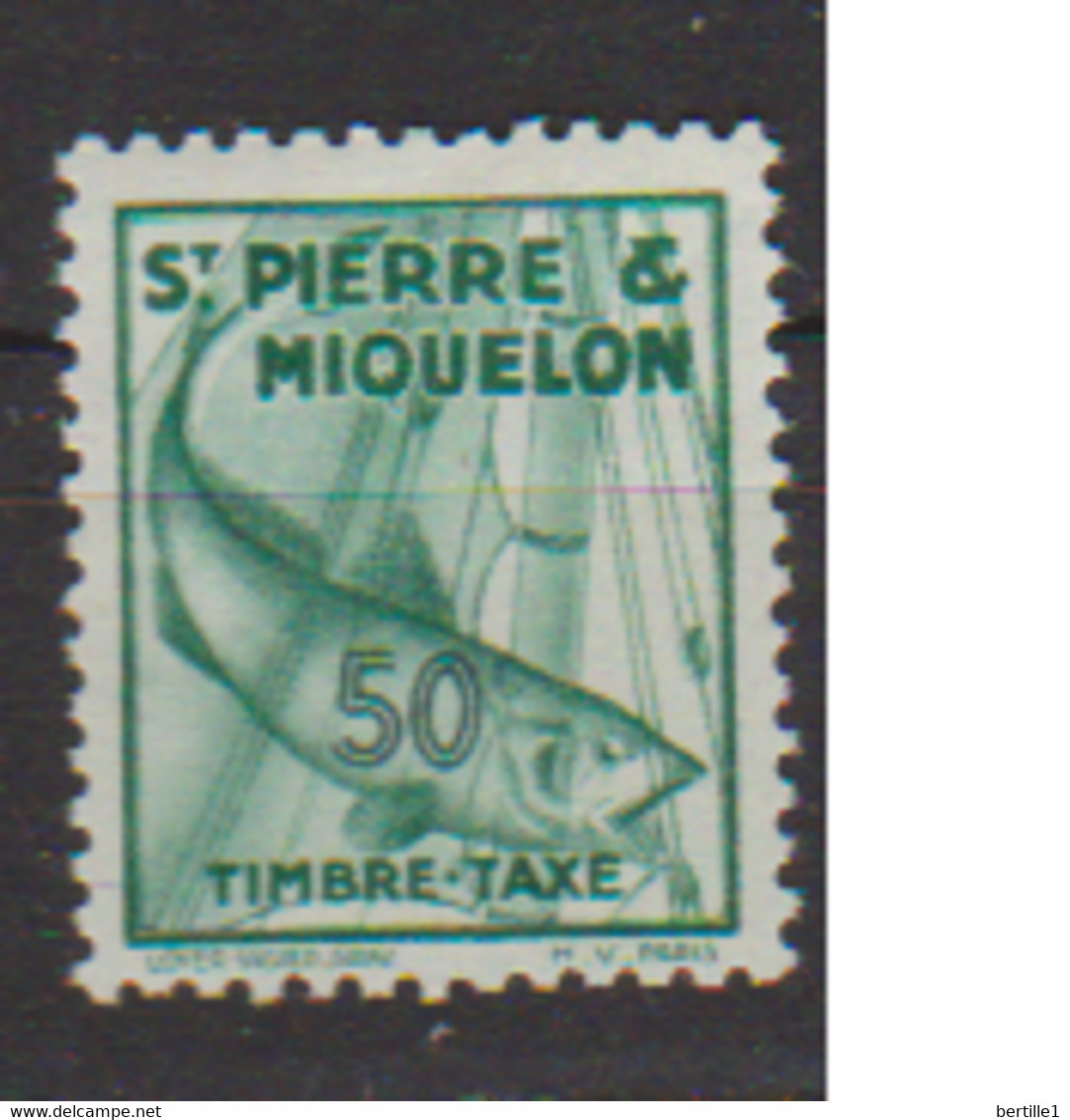 SAINT PIERRE ET MIQUELON           N°  YVERT  TAXE 37  NEUF AVEC CHARNIERES    ( CHARN  03/04 ) - Segnatasse