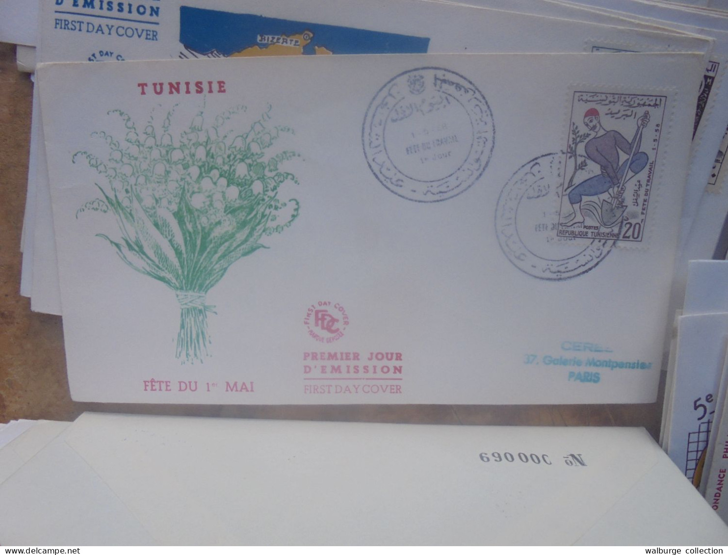 +++ALGERIE-TUNISIE-MAROC  BEAU LOT de 127 FDC+++ (Lire ci-bas)