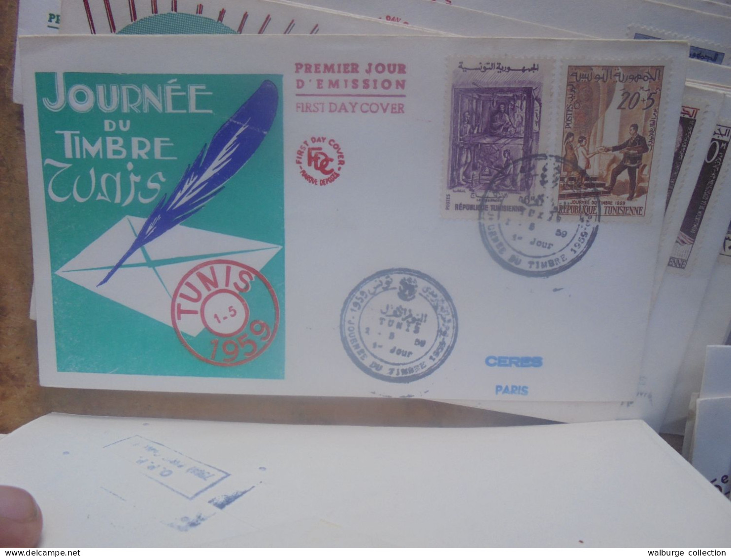 +++ALGERIE-TUNISIE-MAROC  BEAU LOT de 127 FDC+++ (Lire ci-bas)