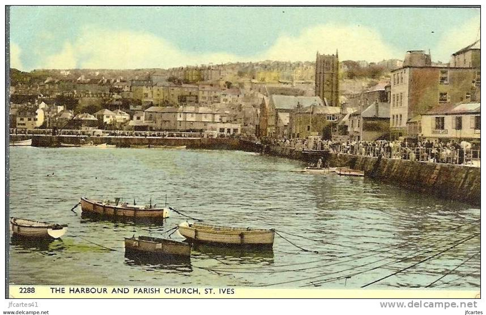 Etr - Angleterre - The Harbour And Parish Church - Semi Moderne Petit Format - St.Ives