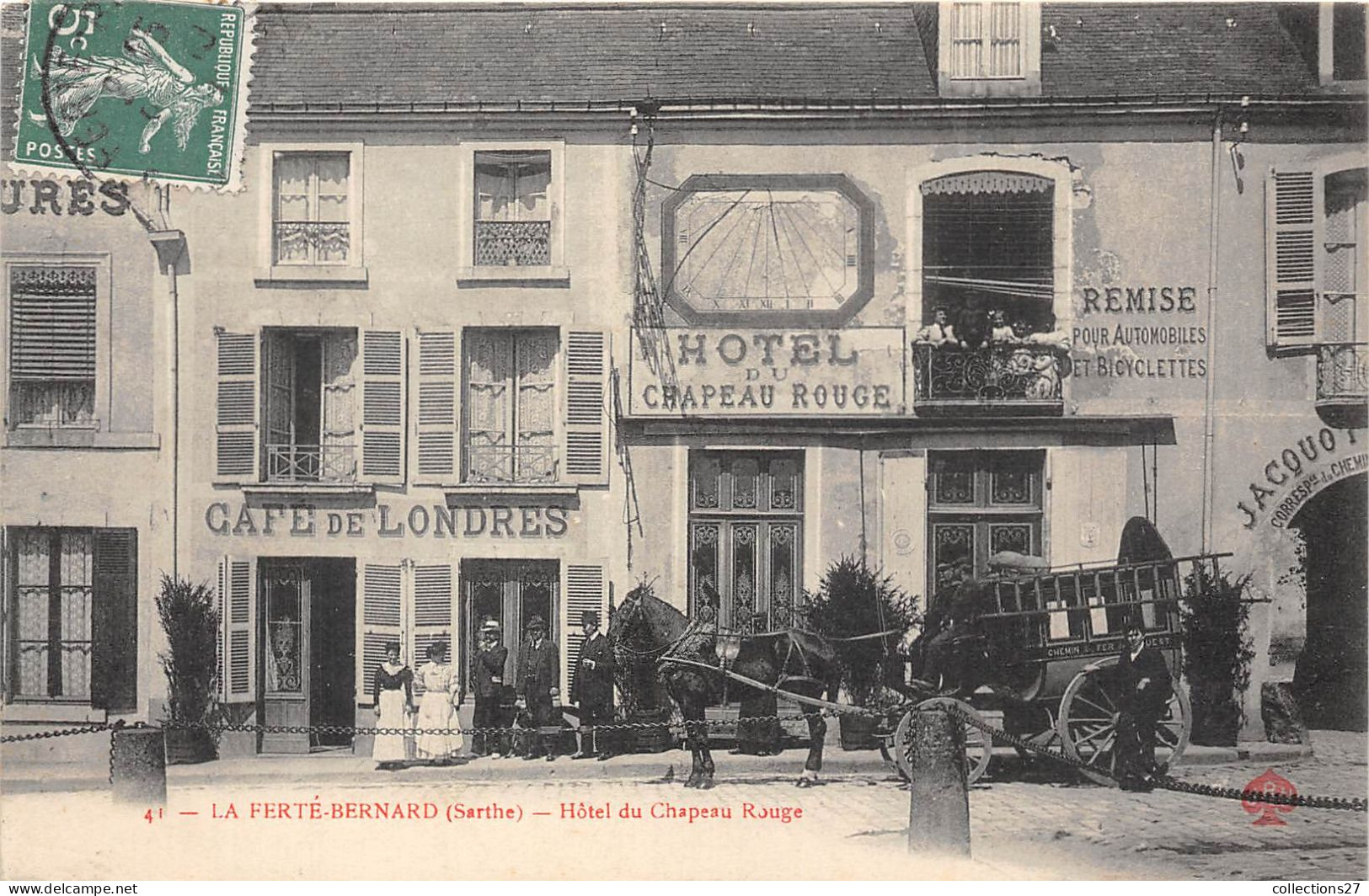 72-LA-FERTE-BERNARD- HÔTEL DU CHAPEAU-ROUGE - La Ferte Bernard