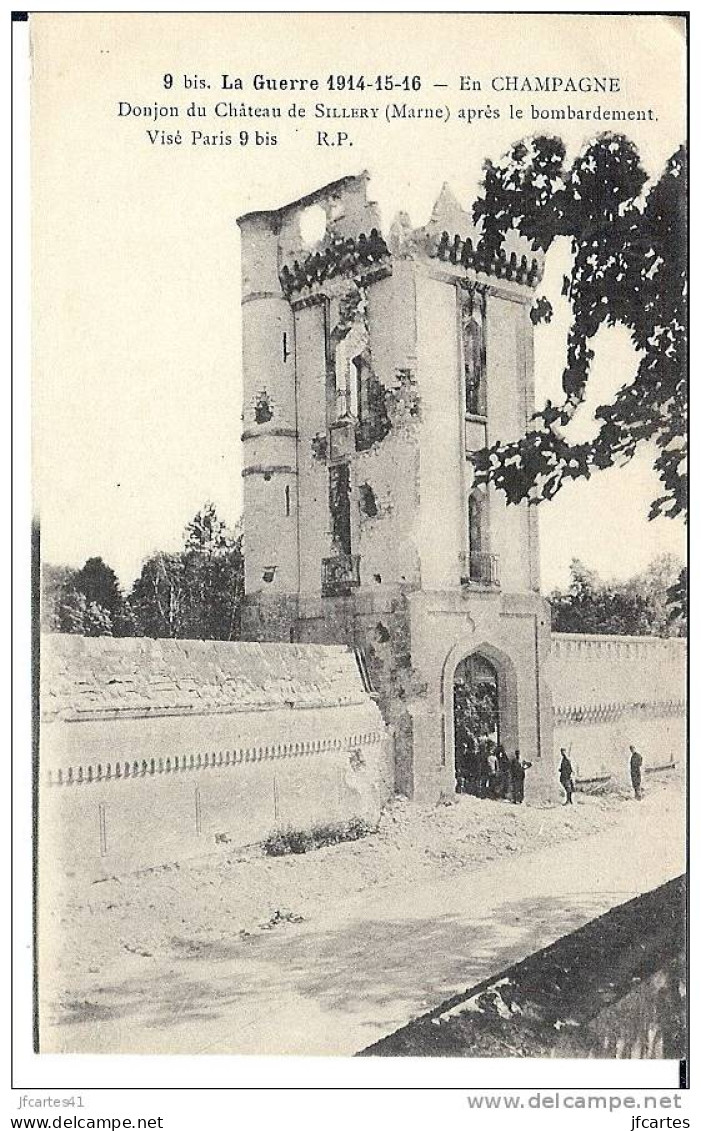 51 - SILLERY - Donjon Du Château De Sillery Après Le Bombardement. - Sillery