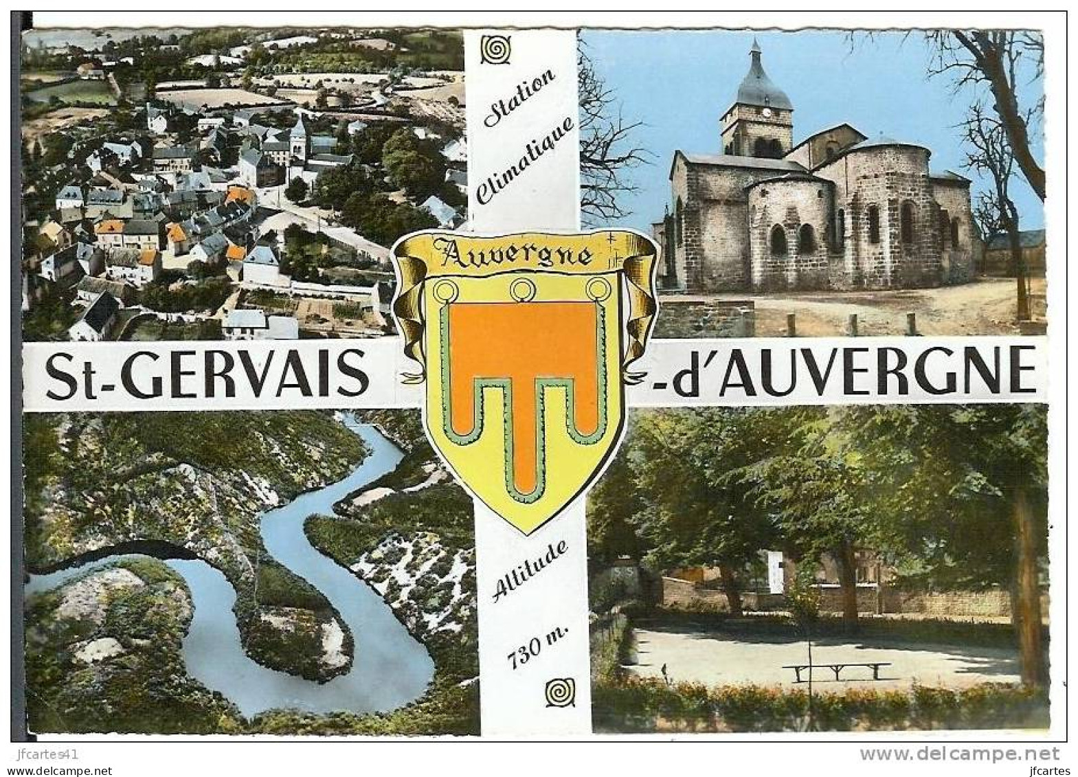 63 - St-GERVAIS-d'AUVERGNE - Multivues Semi Moderne Gd Format - Saint Gervais D'Auvergne