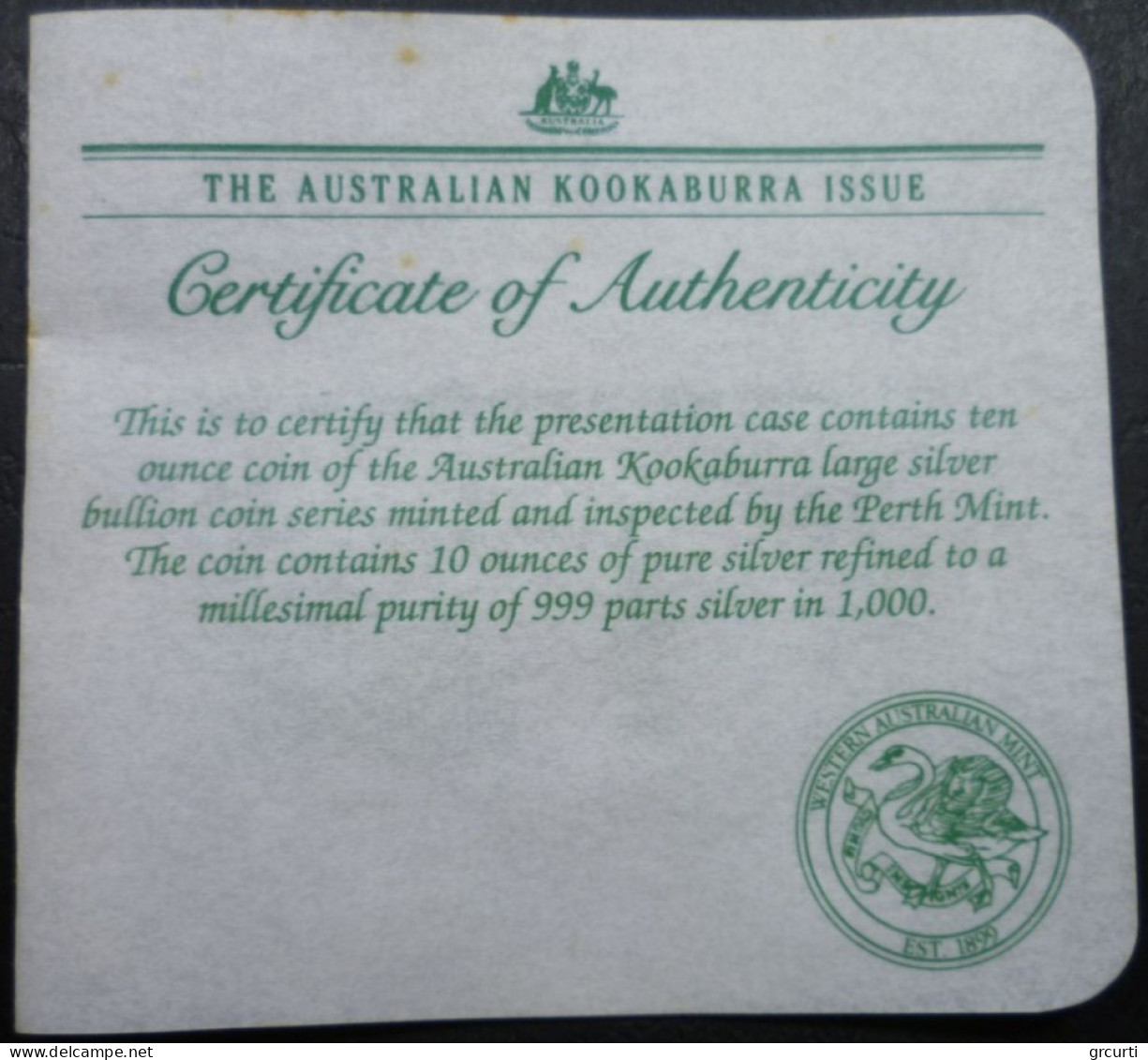 Australia - 10 Dollari 1997 - Kookaburra - KM# 351