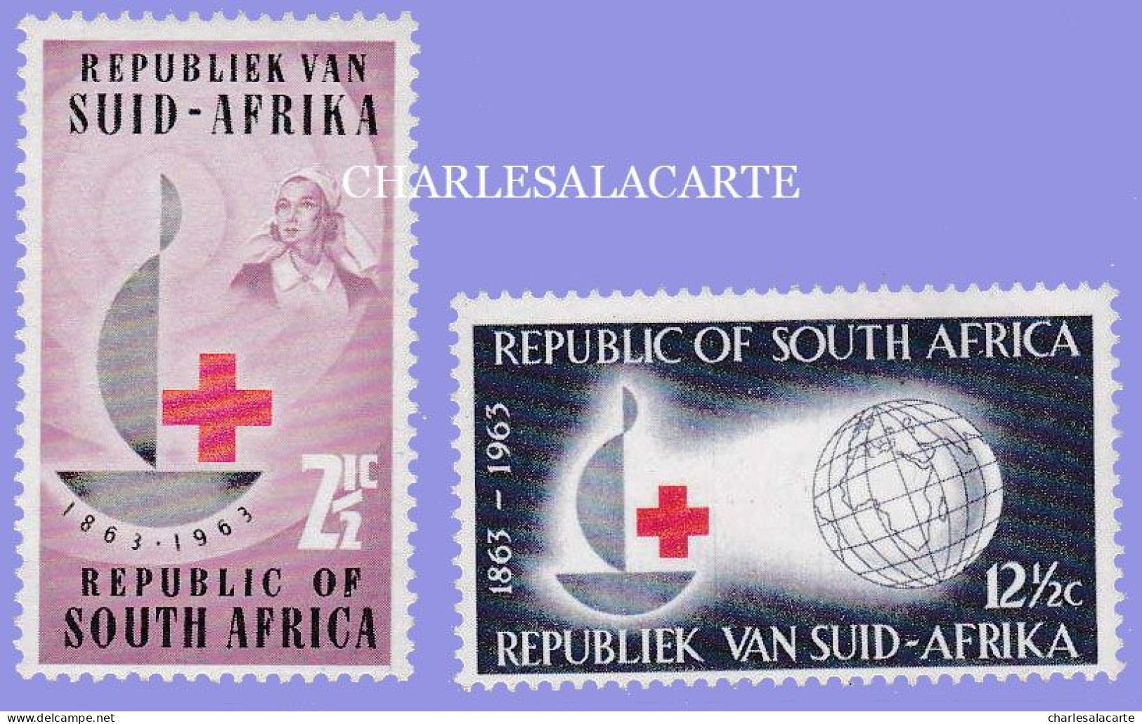 SOUTH AFRICA  1963  RED CROSS CENTENARY  S.G. 225-226 U.M. - Nuovi