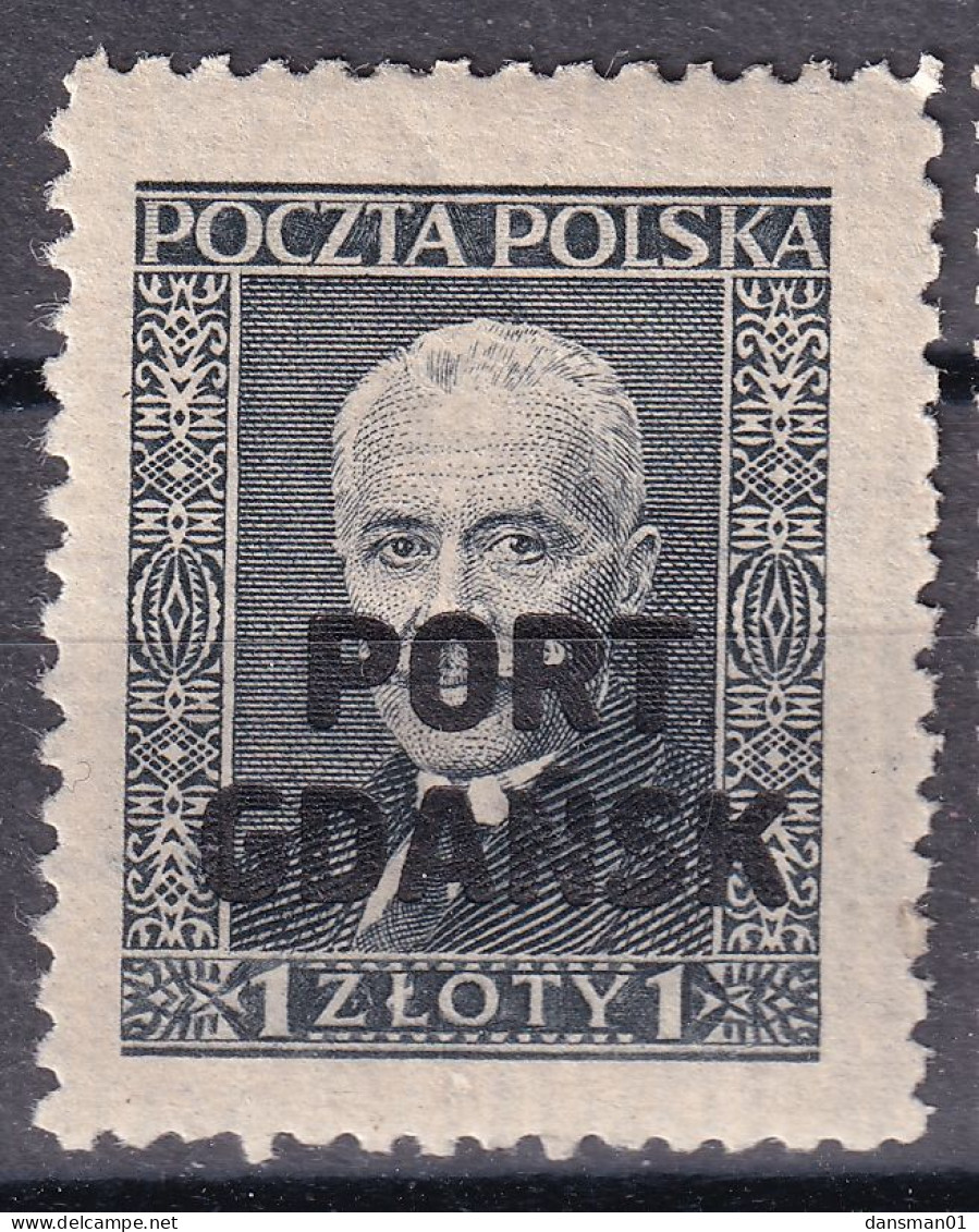 Poland 1929 Port Gdansk Fi 20 Mint Hinged - Bezetting