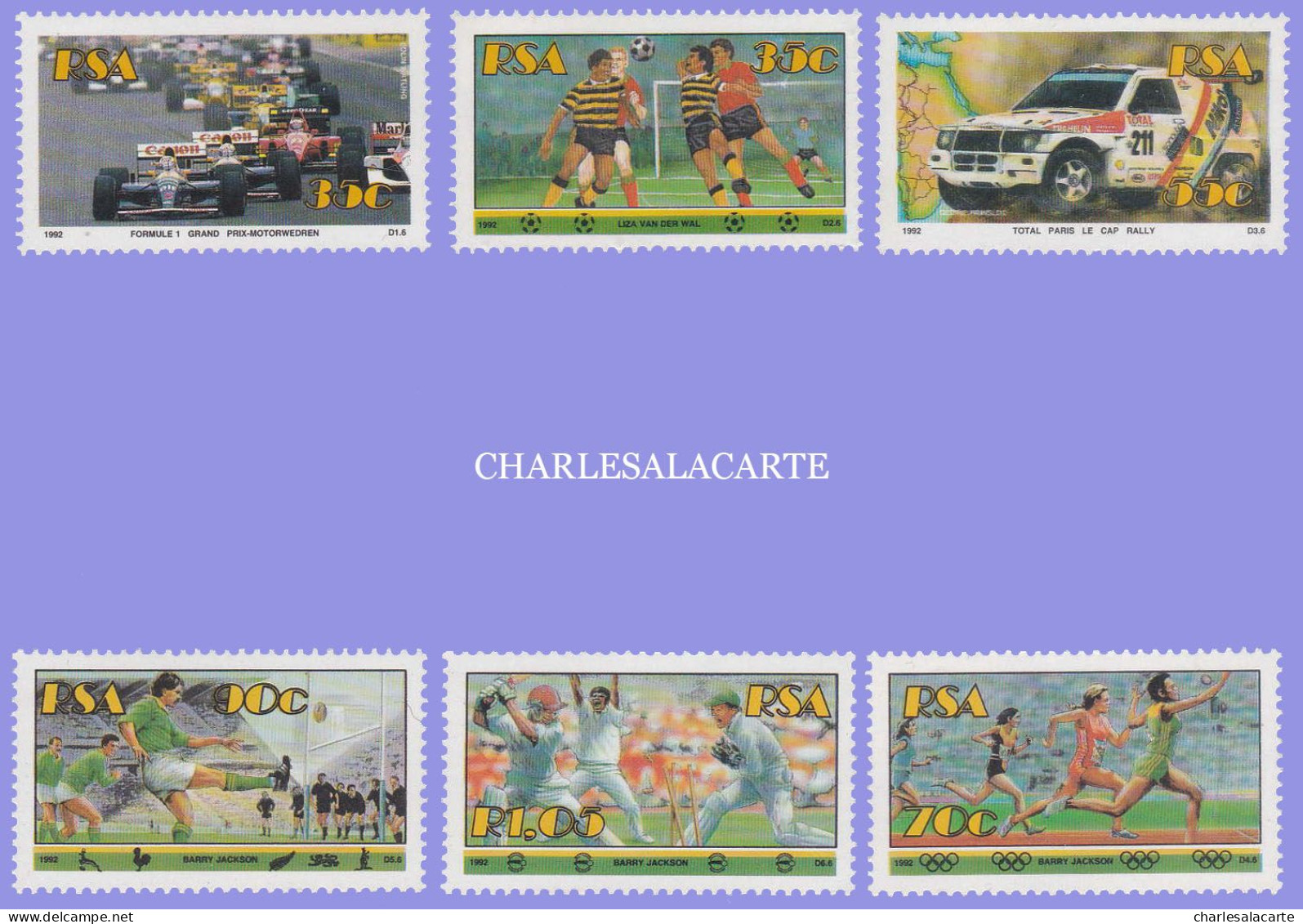 SOUTH AFRICA  1992  SPORTS  S.G. 760-765 U.M. - Ongebruikt