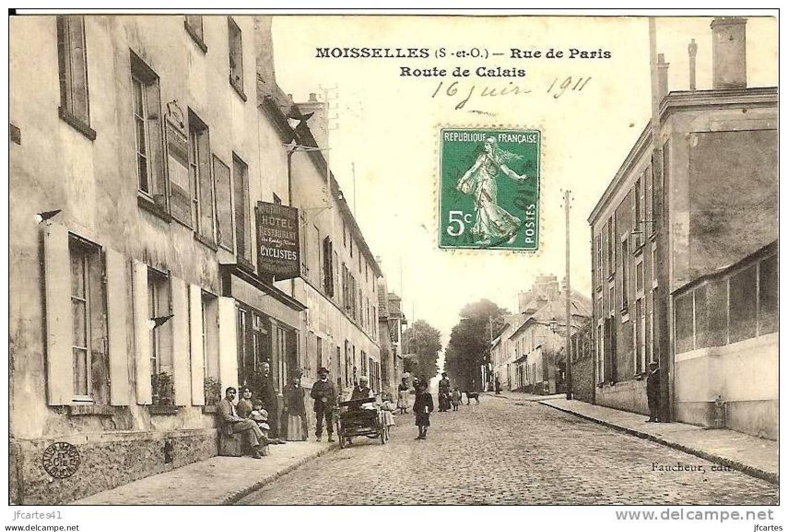 95 - MOISSELLES - Rue De Paris - Route De Calais - Moisselles