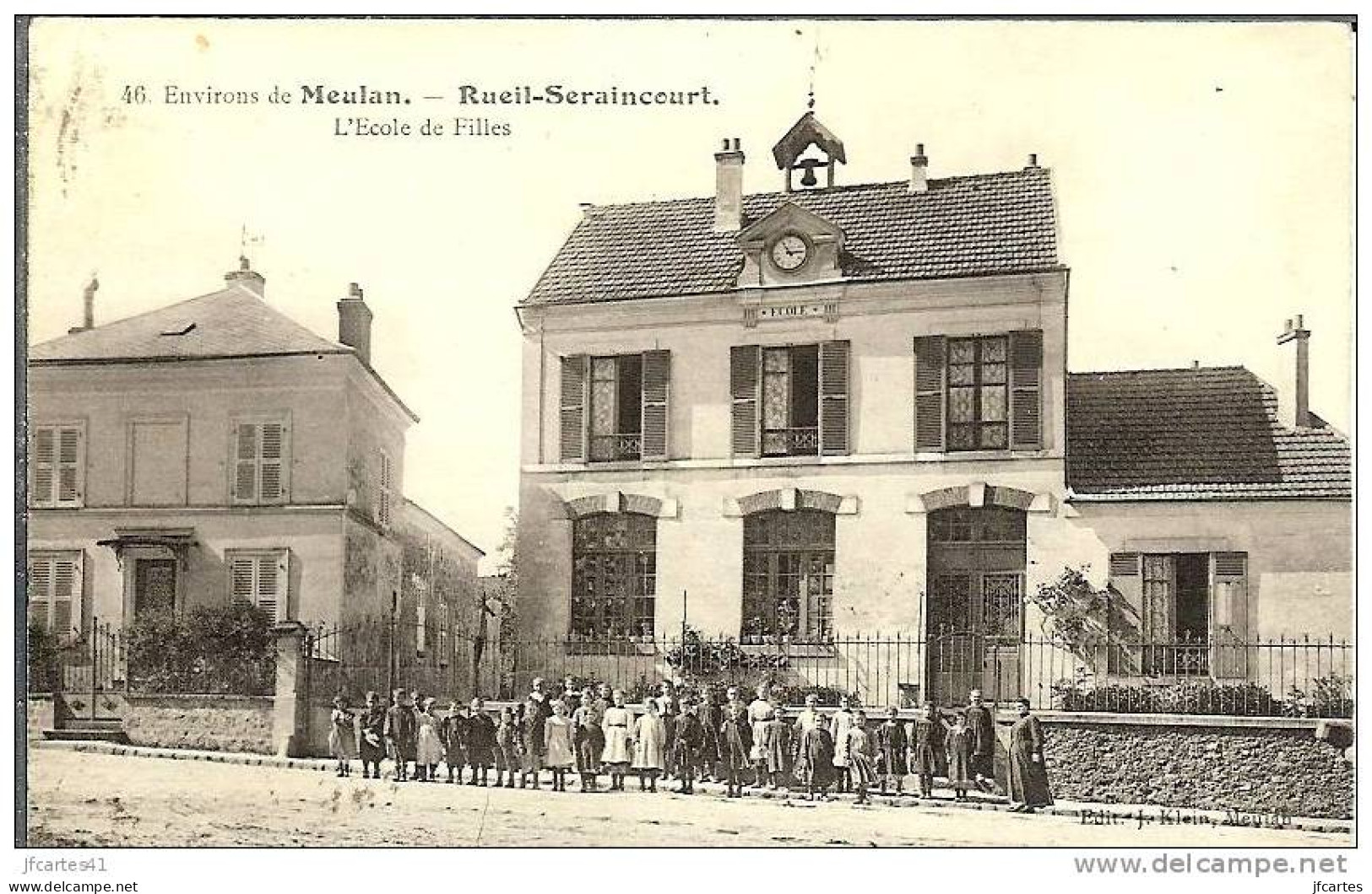 95 - RUEIL-SERAINCOURT - Environs De Melan - L' Ecole De Filles - Seraincourt