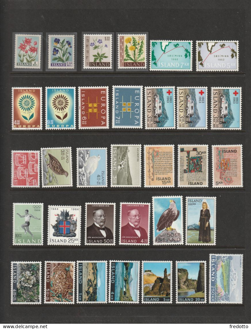 Island - Lot Postfrisch **  Ohne Falz, Einwandfreie Erhaltung. - Collections, Lots & Series