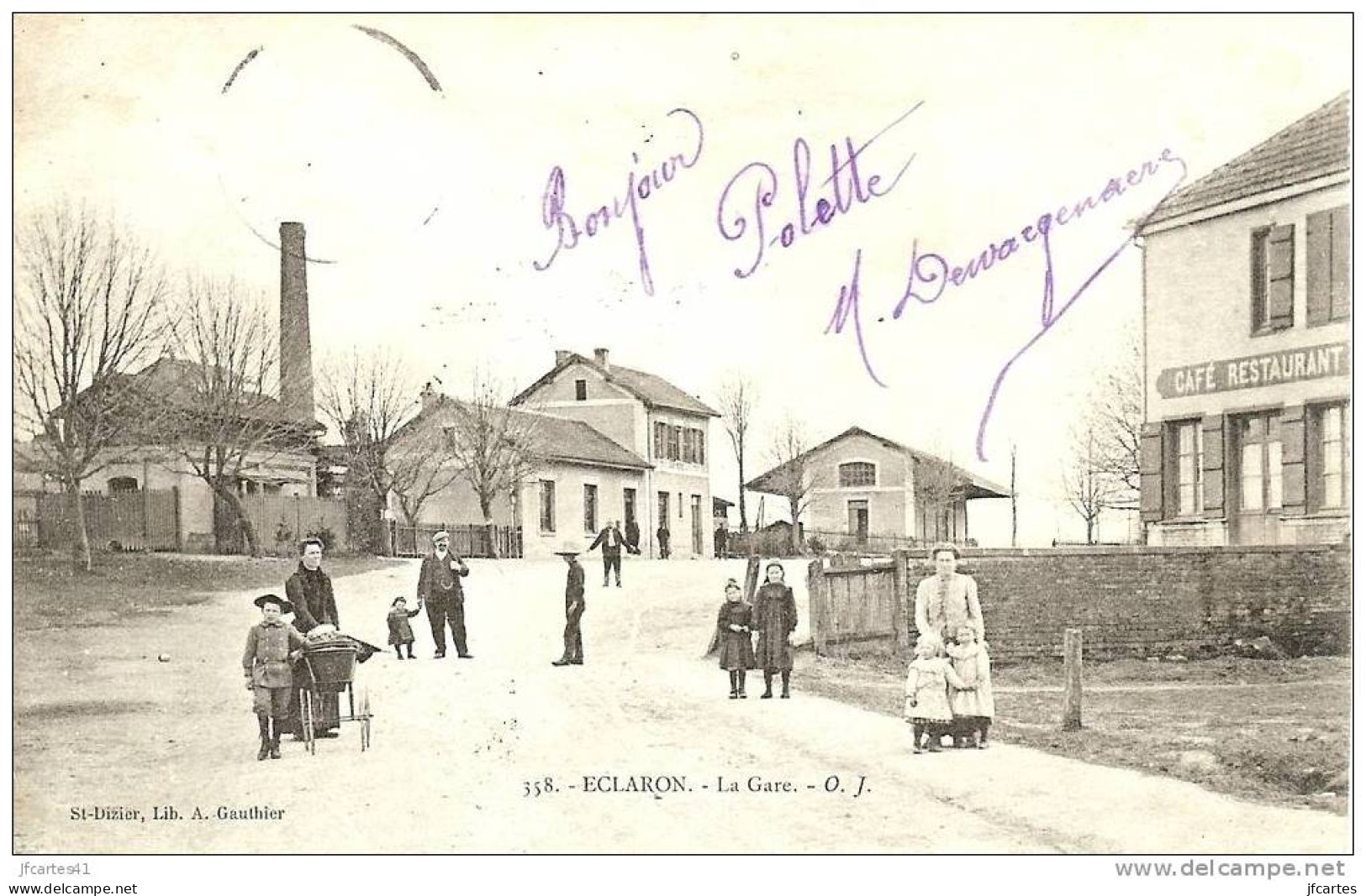 52 - ECLARON - La Gare - Eclaron Braucourt Sainte Liviere