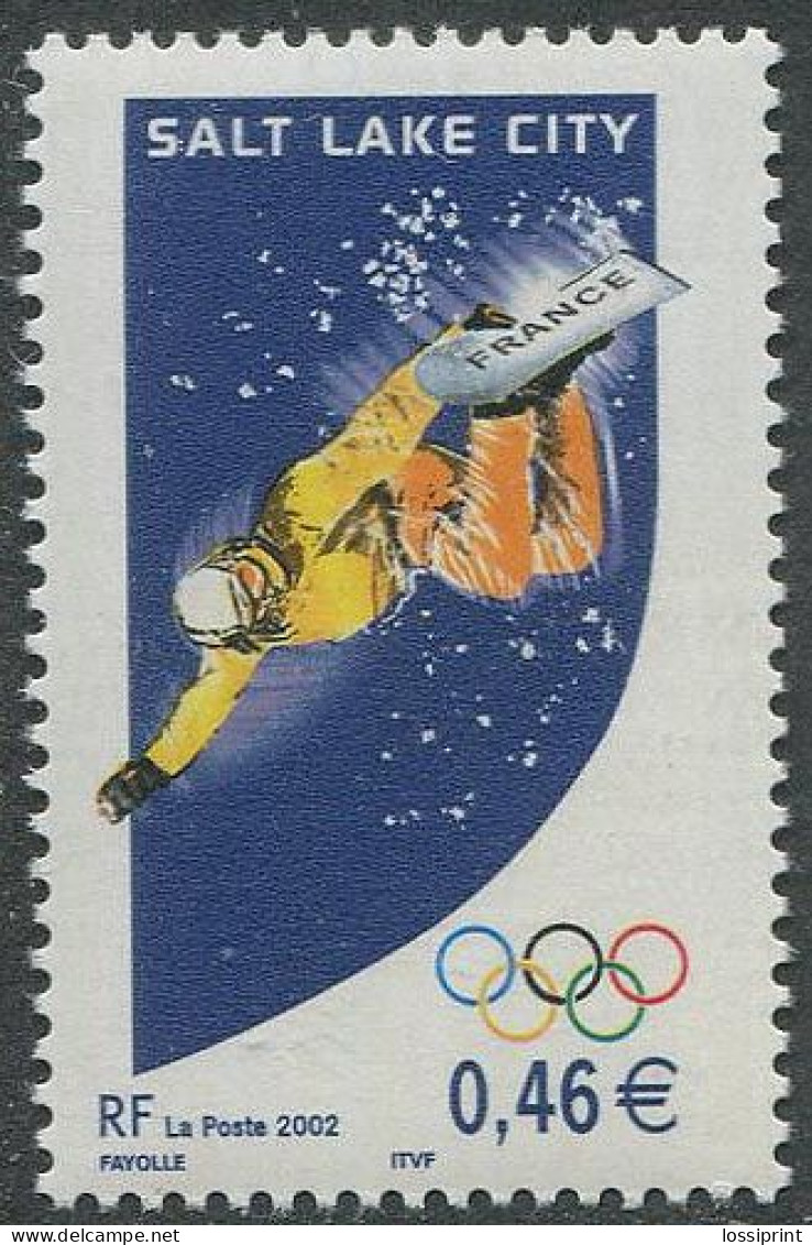 France:Unused Stamp Salt Lake City Olympic Games 2002, Snowsurfar, MNH - Hiver 2002: Salt Lake City