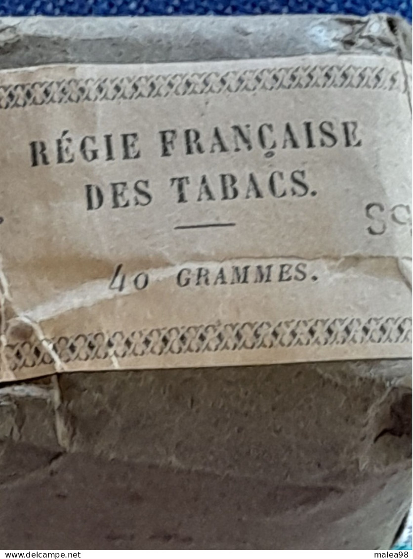 PAQUET  DE TABAC SCAFERLATI  CAPORAL  40 GR   REGIE  FRANCAISE DES TABACS  N'EST PLUS CONSOMMABLE  TABACS DE L'ETAT - Tabaksdozen (leeg)