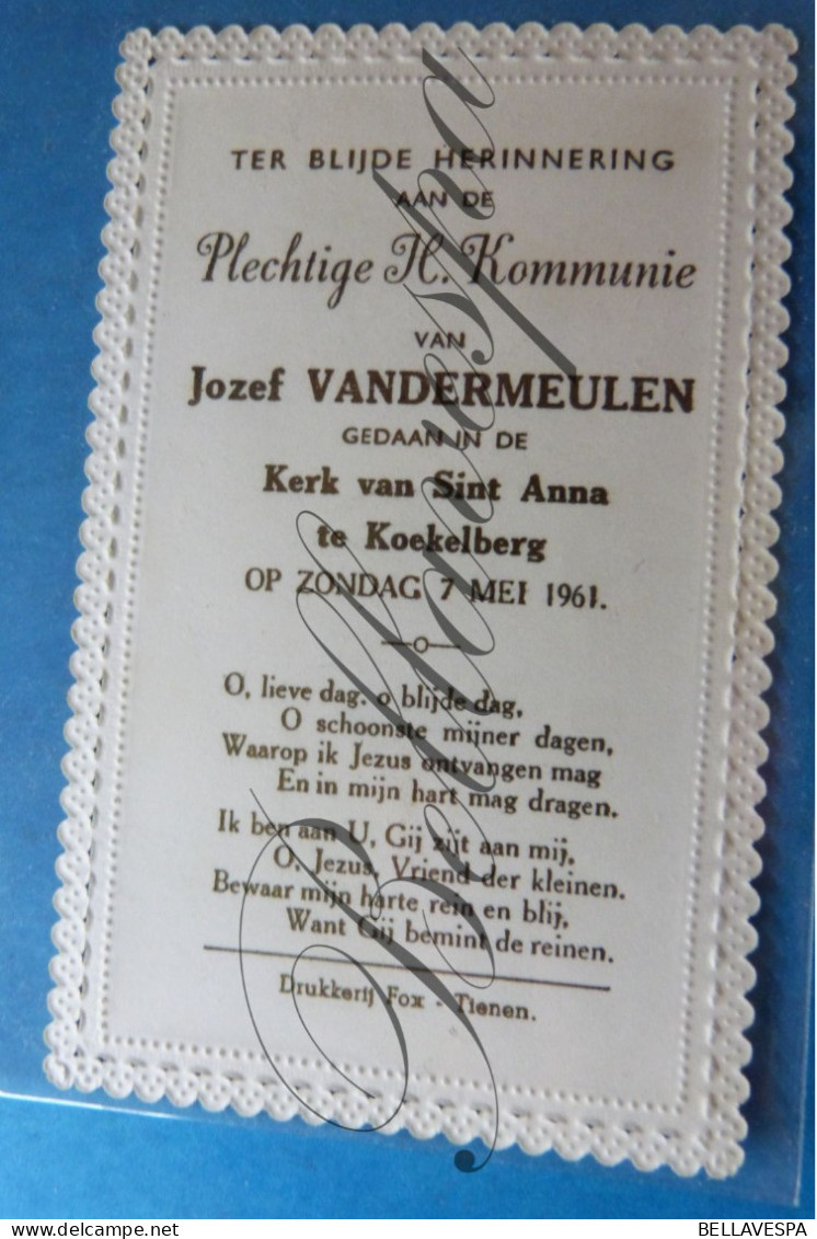 Jozef VANDERMEULEN Koekelberg 1961 - Communie