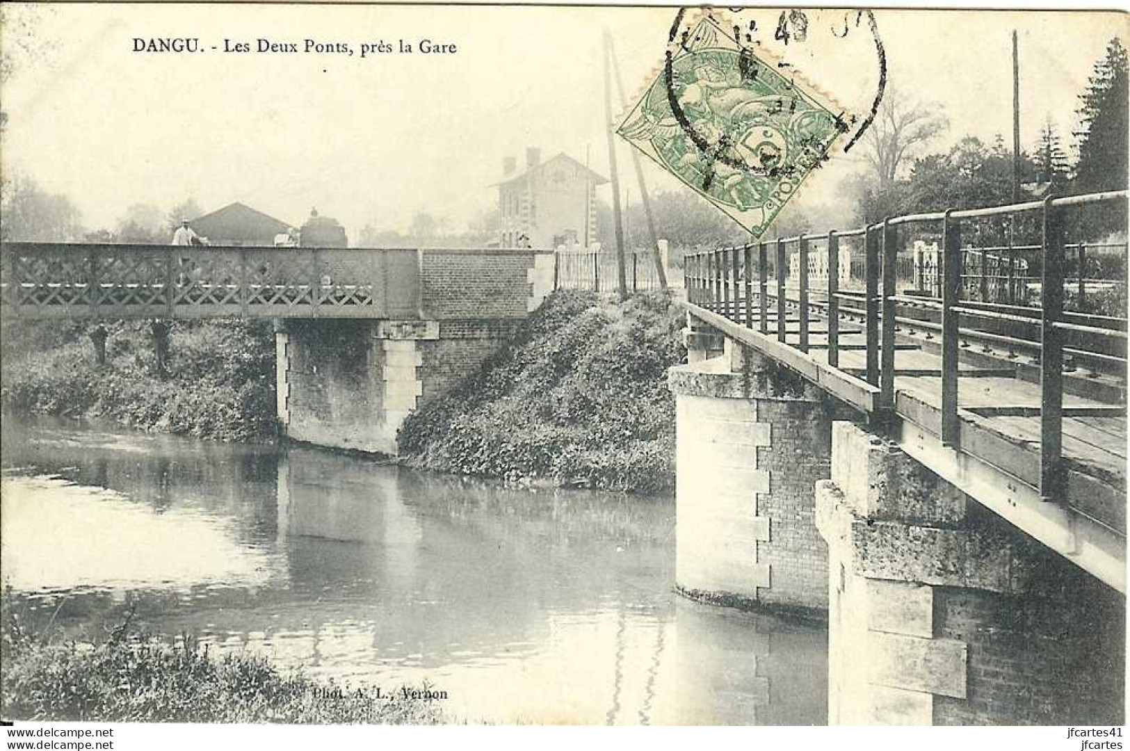 27 - DANGU - Les Deux Ponts, Près De La Gare - Dangu