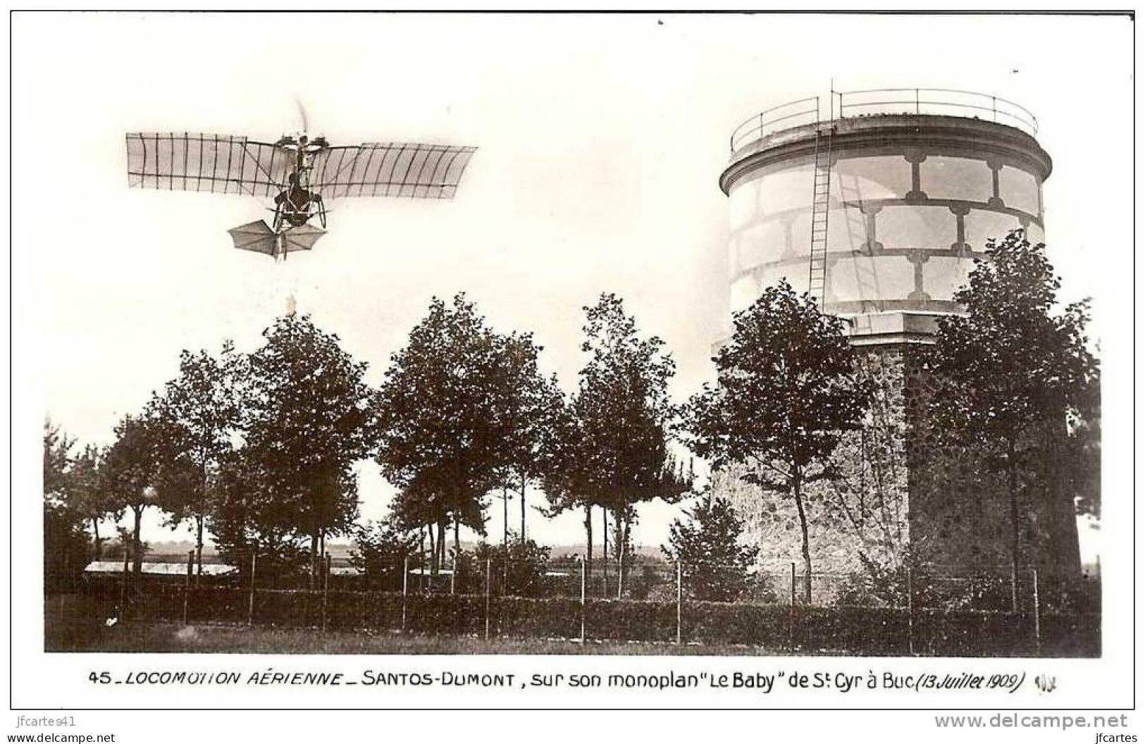78 - BUC - Locomotion Aérienne - Santos-Dumont, Sur Son Monoplan "Le Baby" De St Cyr à Buc - Semi-Moderne - Petit Format - Buc