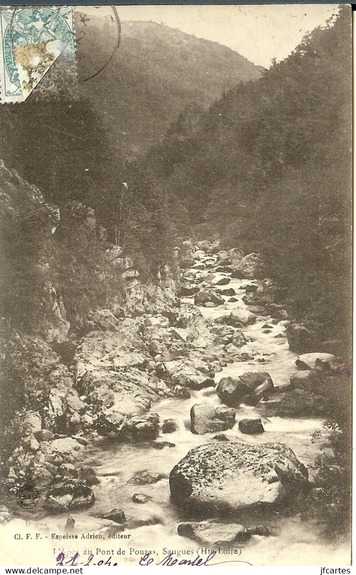 43 - SAUGUES - L'Anse Au Pont De Pouzas - Saugues