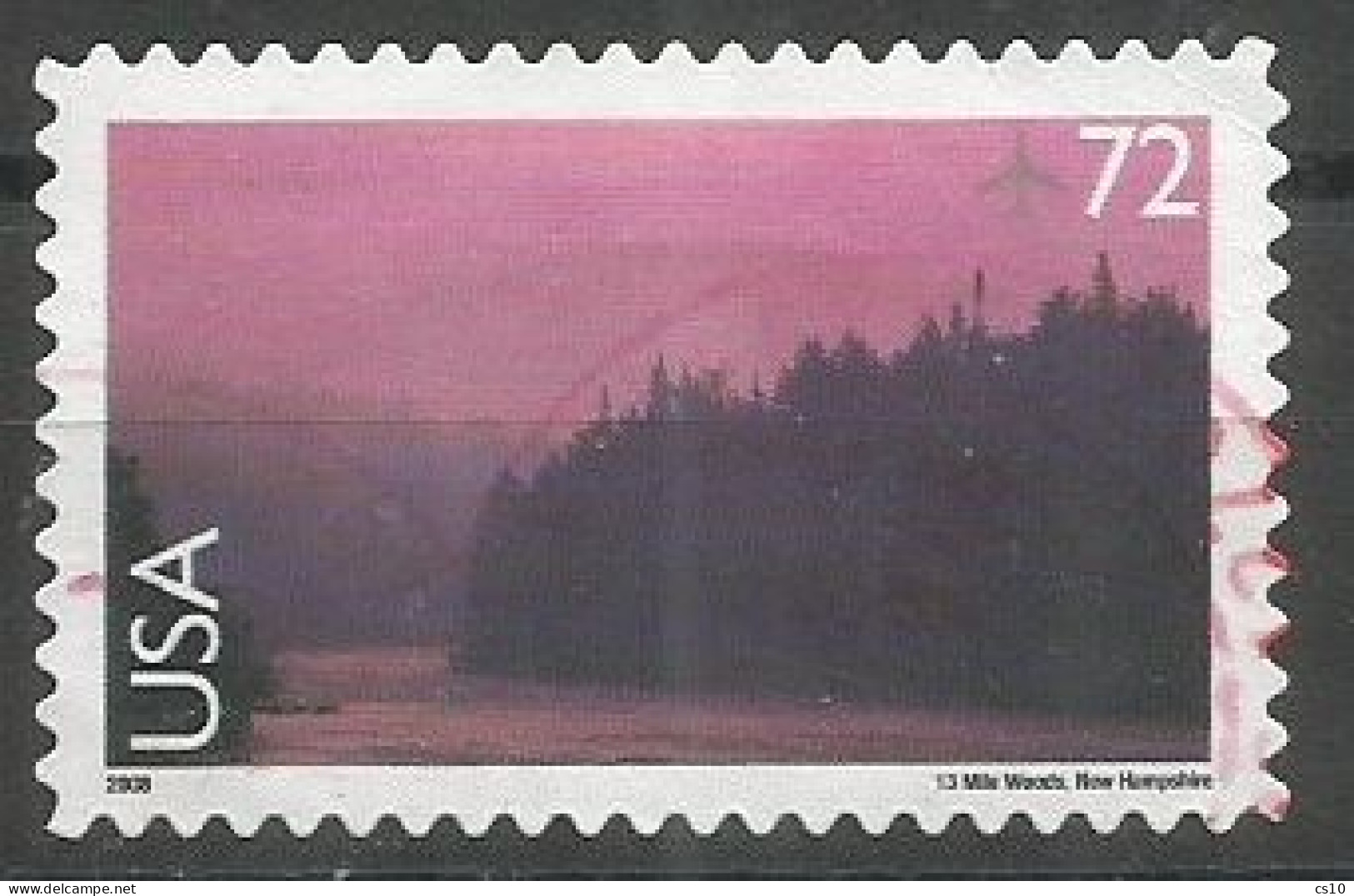 USA 2008 Airmail C.72 New Hampshire - 13-Miles Woods  SC.# C144 VFU - 3a. 1961-… Oblitérés