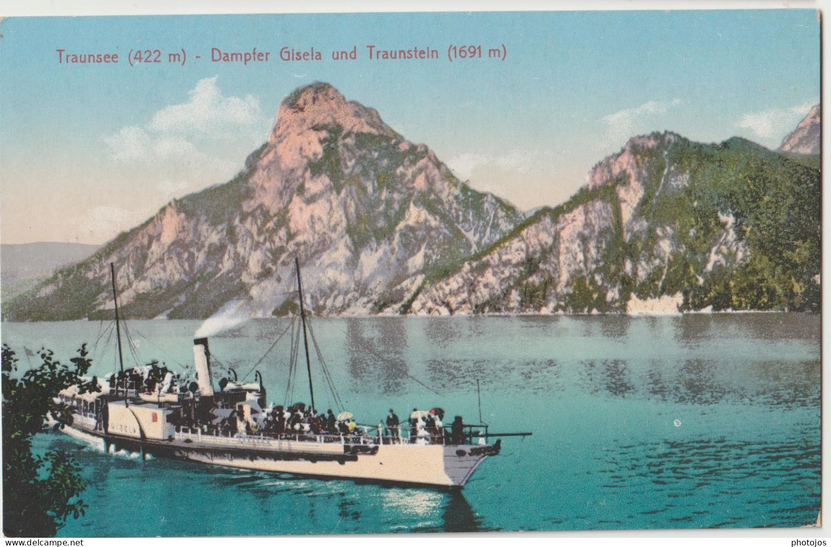 Postcard  Traunsee  (Autriche) Dampfer  Gisela  Steamer Boat Ed Stengel - Traun