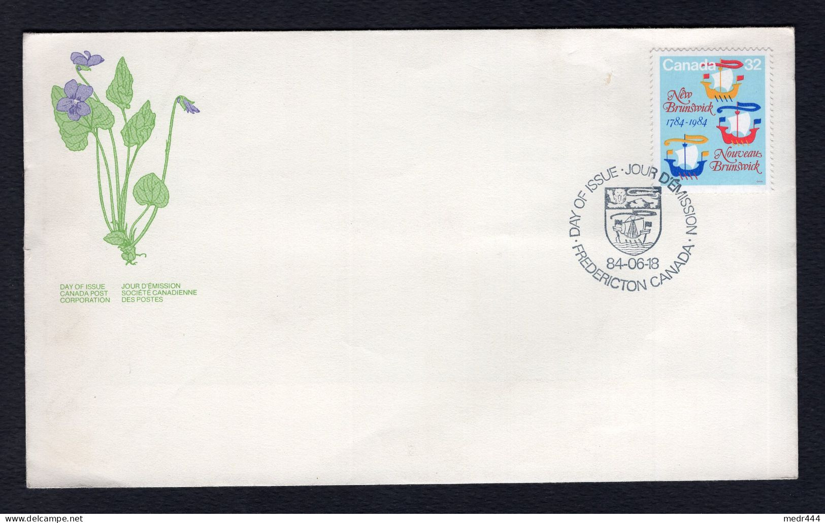 Canada 1984 - The 200th Anniversary Of New Brunswick - FDC - Covers & Documents