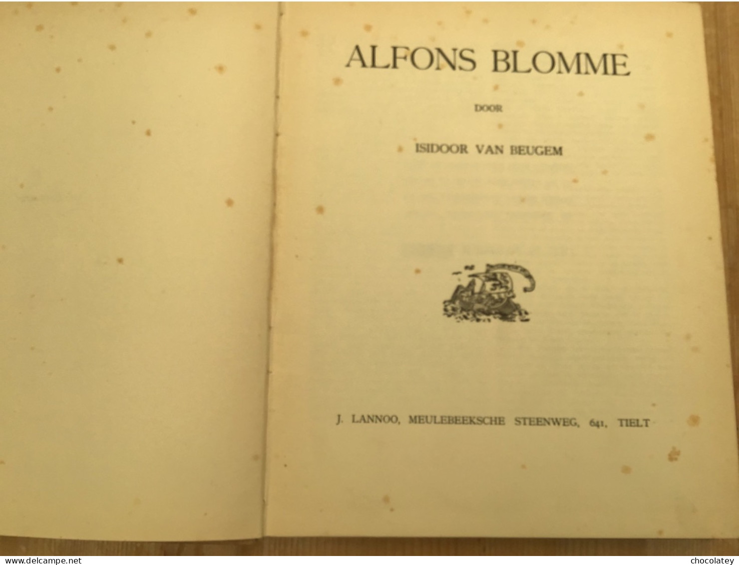 Alfons Blomme Kunstschilder Roeselare Tielt Oostende Isidoor Van Beugel - Antiquariat