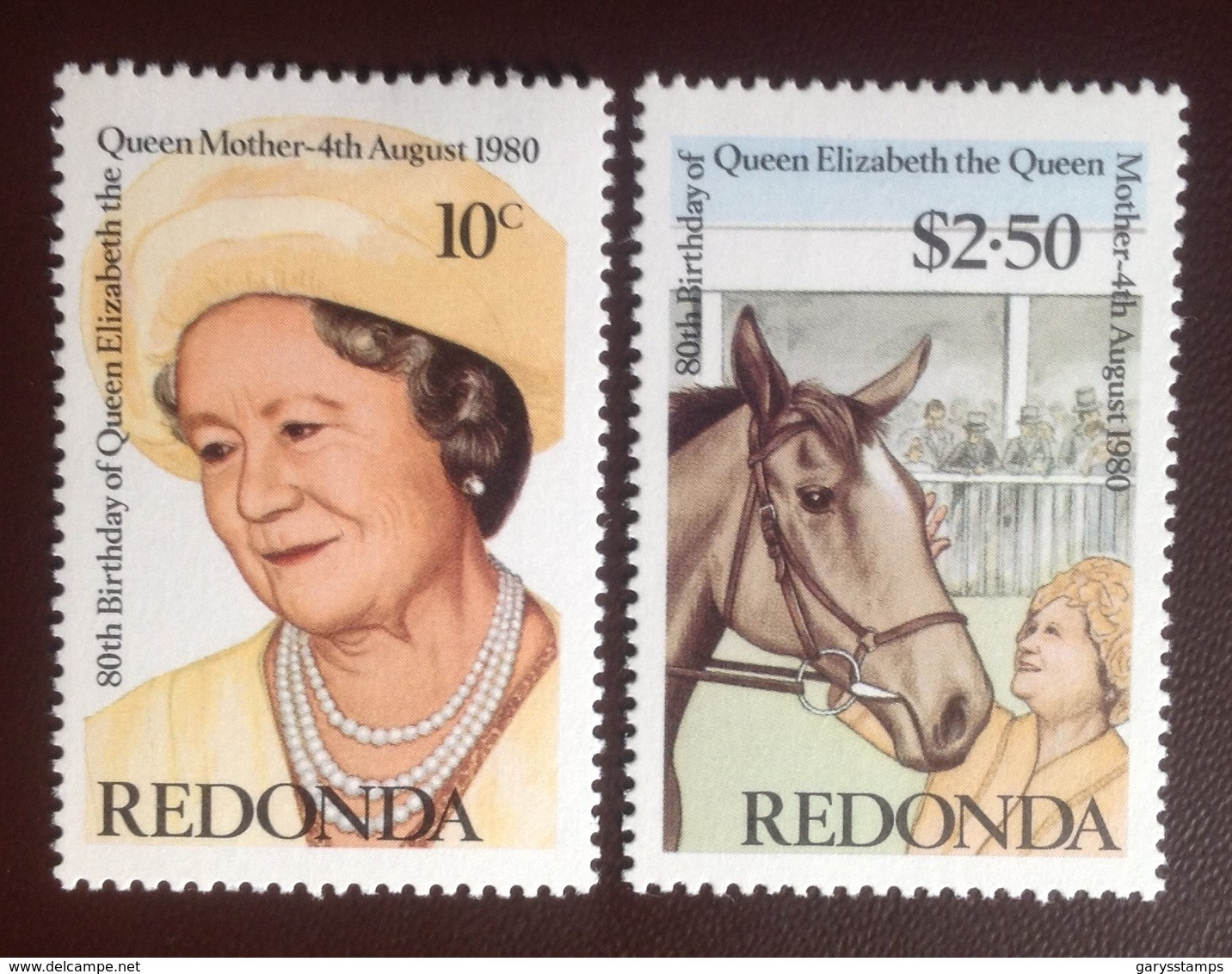 Antigua Redonda 1980 Queen Mother Horses MNH - Altri & Non Classificati