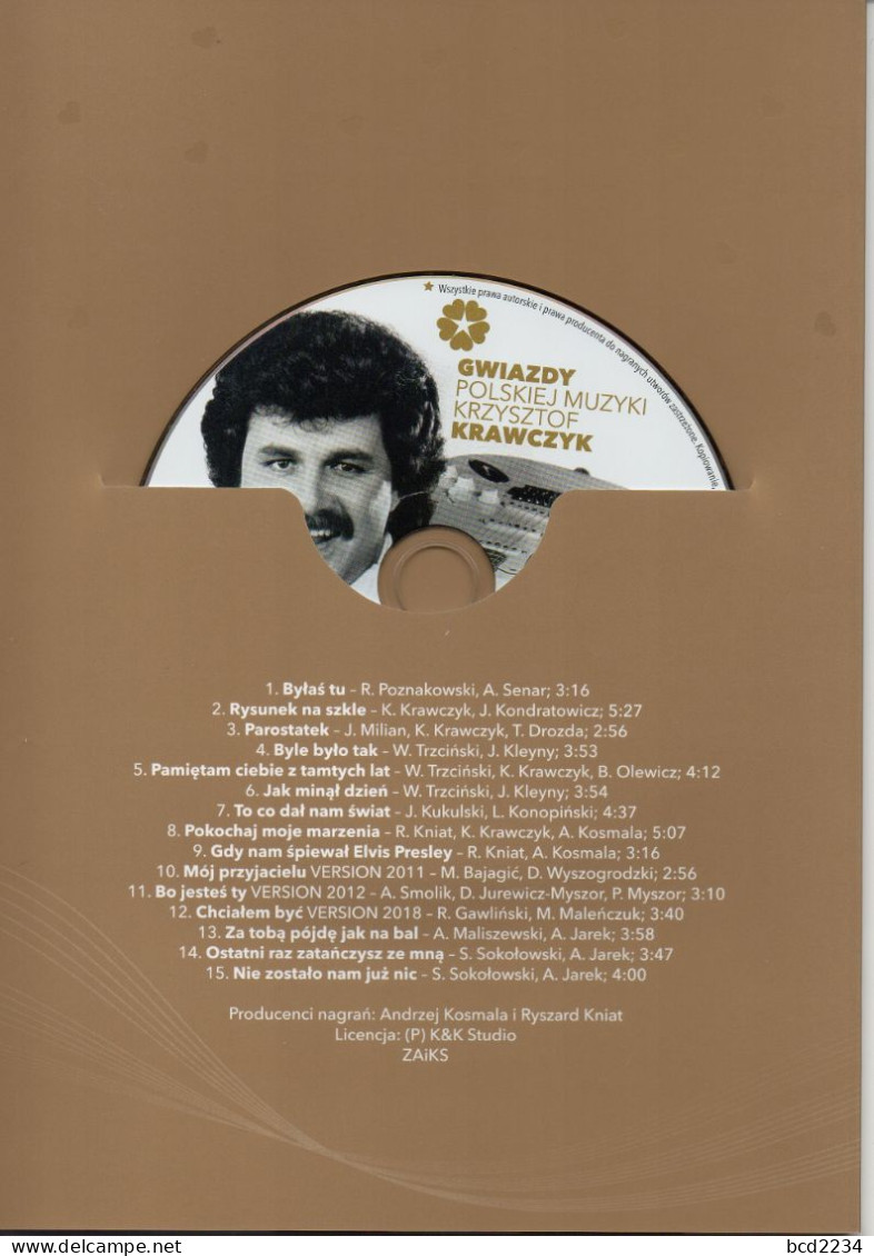 POLAND 2021 POST OFFICE LIMITED EDITION FOLDER: POLISH MUSIC STARS KRZYSZTOF KRAWCZYK & SPECIAL ISSUE MUSIC CD - Covers & Documents