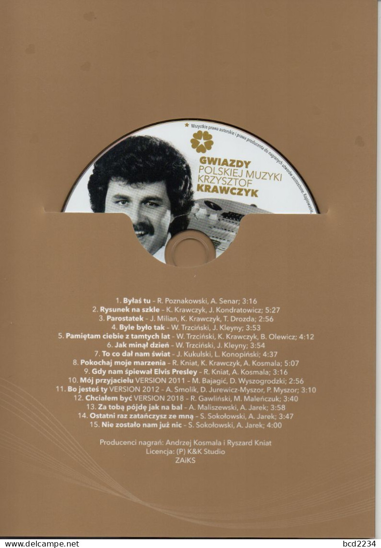 POLAND 2021 POST OFFICE LIMITED EDITION FOLDER: POLISH MUSIC STARS KRZYSZTOF KRAWCZYK & SPECIAL ISSUE MUSIC CD - Brieven En Documenten