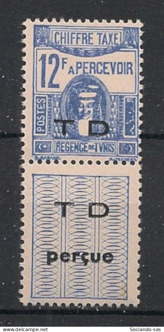 TUNISIE - 1945-47 - Taxe TT N°YT. 56 - Déesse 12f Outremer - Neuf Luxe** / MNH / Postfrisch - Impuestos