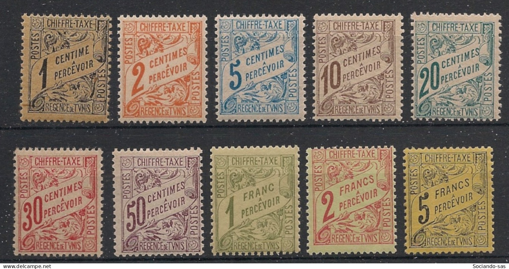 TUNISIE - 1901-03 - Taxe TT N°YT. 26 à 35 - Série Complète - Neuf Luxe** / MNH / Postfrisch - Timbres-taxe