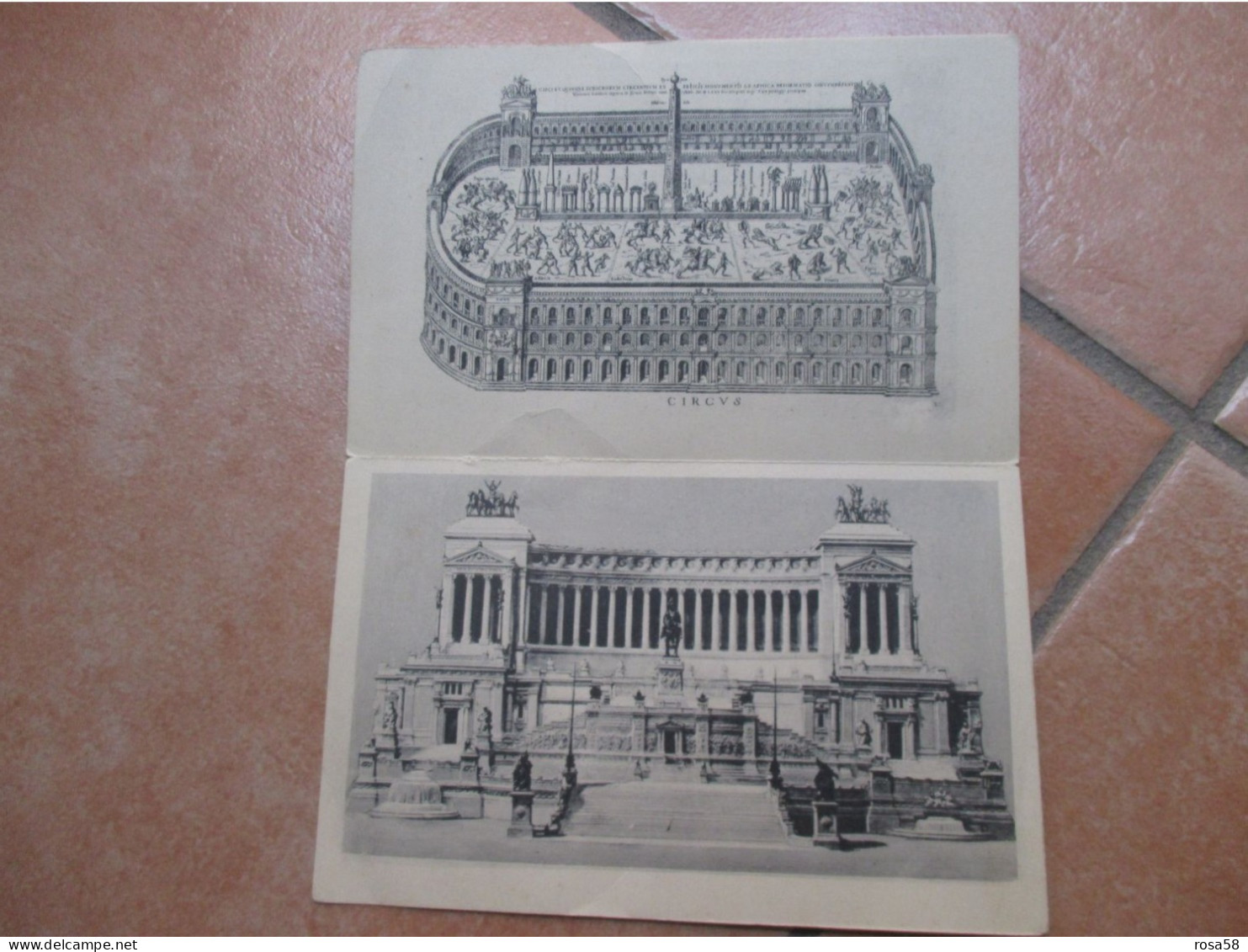 4 - 10 Giugno 1911 SPQR Cartolina Doppia CIRCUS + Altare Della Patria - Altare Della Patria