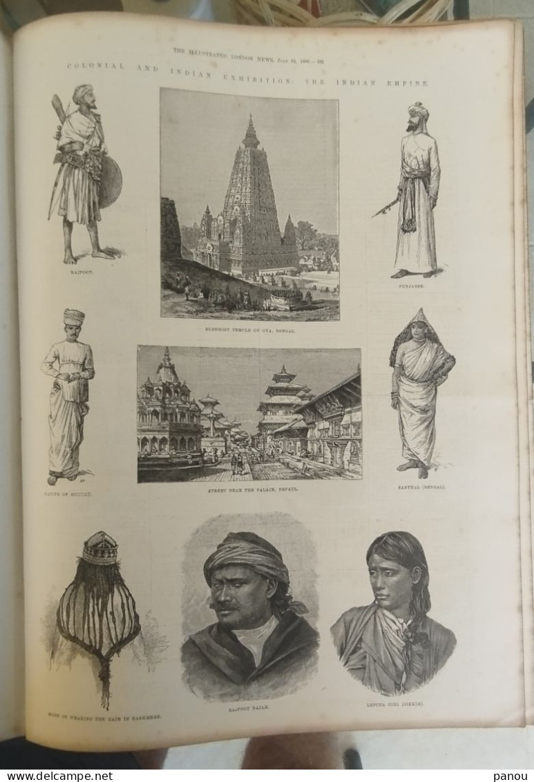 THE ILLUSTRATED LONDON NEWS 2466 JULY 24,1886 CANADIAN RAILWAY CANADA INDIA  AFGHAN NEPAUL BENGAL ASSAM CASHMERE SIKKIM - Otros & Sin Clasificación