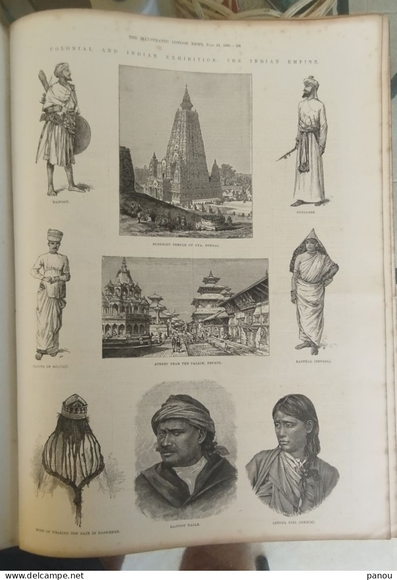 THE ILLUSTRATED LONDON NEWS 2466 JULY 24,1886 CANADIAN RAILWAY CANADA INDIA  AFGHAN NEPAUL BENGAL ASSAM CASHMERE SIKKIM - Other & Unclassified