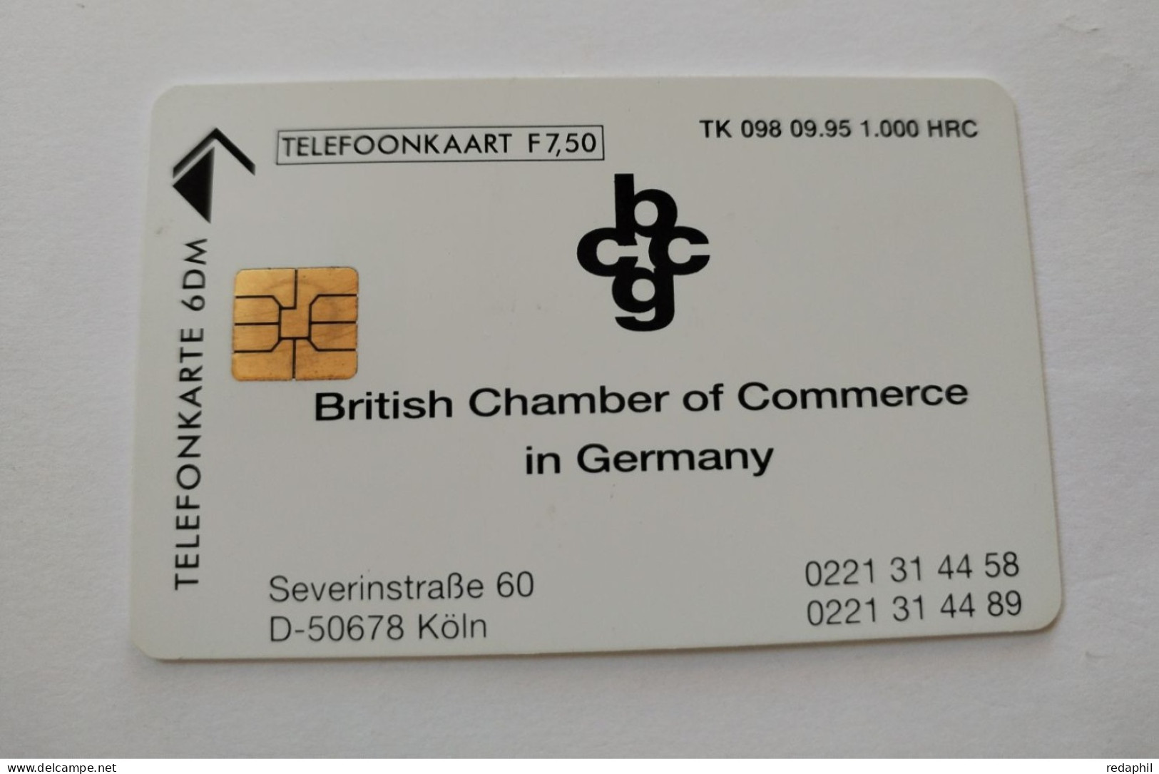 N/D. British Chamber Of Commerce In Germany. TK 098 09.95 - [6] Sammlungen