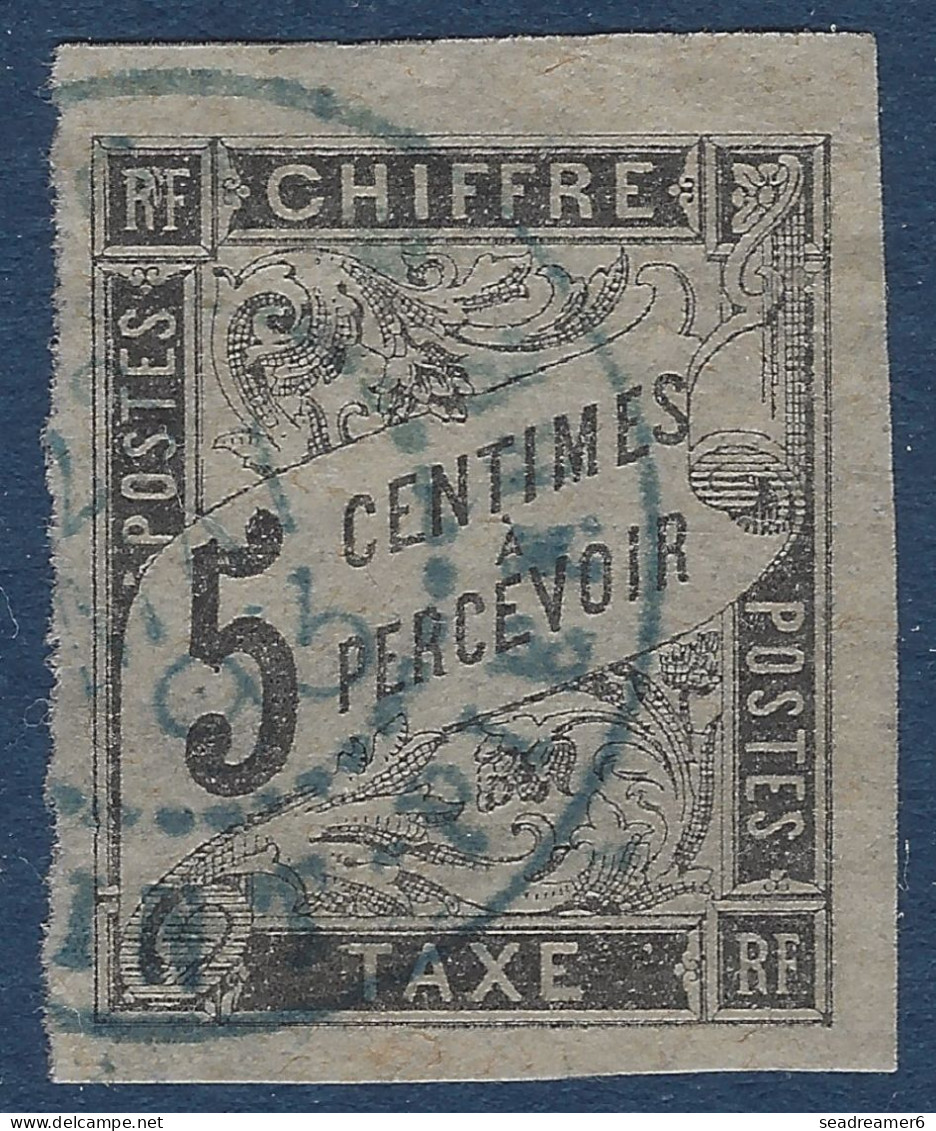 Colonies Générales TAXE N°5 5c Noir Oblitéré Dateur 1893 " REUNION / SAINT PIERRE " TB/TTB - Postage Due